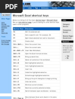 Download Excel Shortcuts by Crusaders Media SN17519438 doc pdf