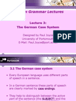 German Grammar Lectures: The German Case System