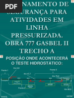 TREINAMENTO SEGURANÇA PARA ATIVIDADES EM LINHA PRESSURIZADA