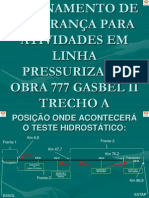 Segurança em atividades de teste hidrostático