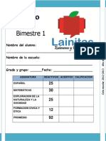 1er Grado - Bimestre 1 (2012-2013)