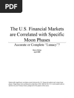 The U.S. Stock Market Correlated With The Phases of The Moon