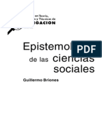 Epistemología de las Ciencias Sociales. Guillermo Briones