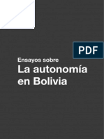 Ensayos sobre la autonomía en Bolivia