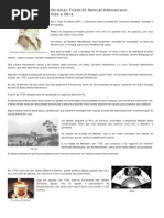 Vida e Obra de Samuel Hahnemann - Homeopatia