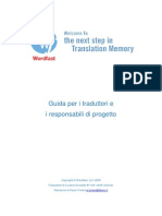 Wordfast Pro: Guida per i traduttori e i responsabili di progetto