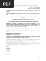 Ley Reglamentaria Del Articulo 27 Constitucional en El Ramo Petrolero 1.Doc