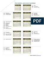 Pto 2013 Calendar