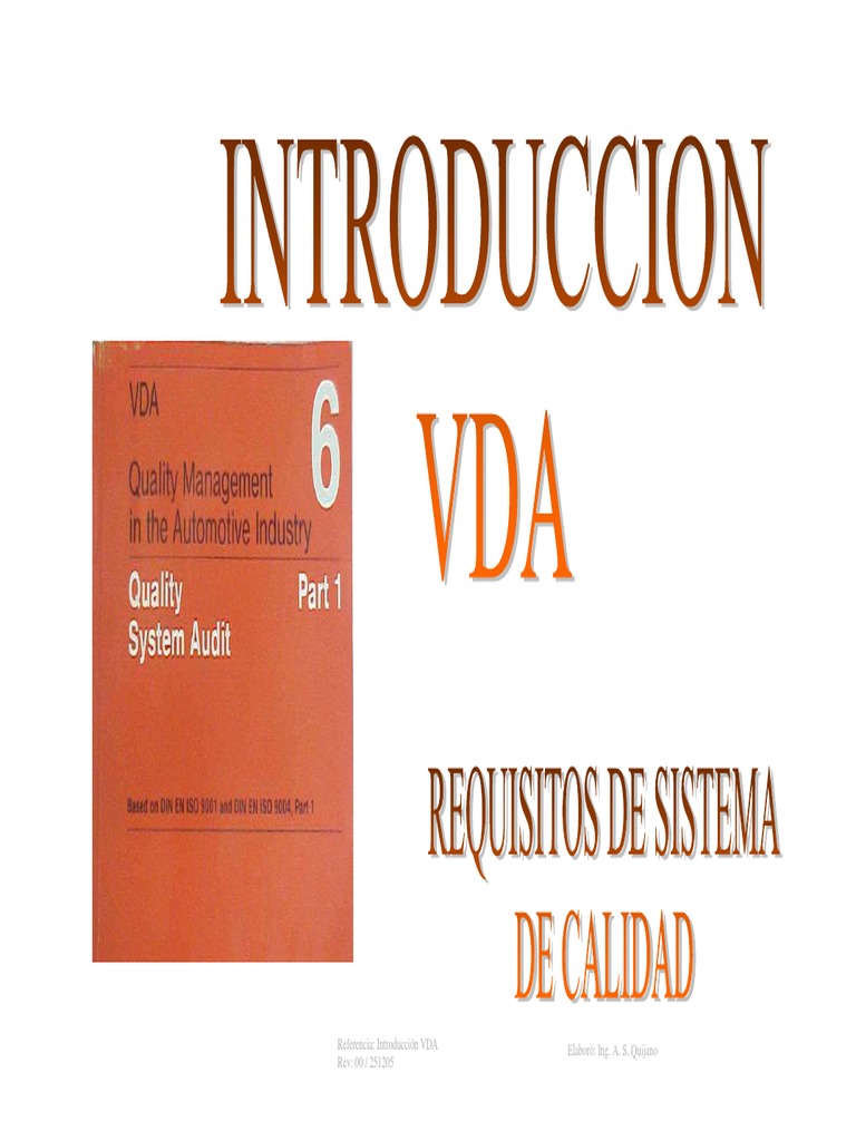 VDA Presentación | PDF | Calidad (comercial) | Science