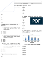 Avaliação de Matematica 6 serie