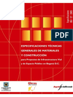 Especificaciones técnicas de materiales y de construcción espacio publico_IDU_ET_2005