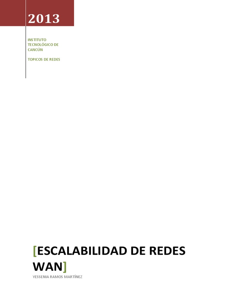 Escalabilidad en Redes WAN | PDF | Red privada virtual | Red de área amplia