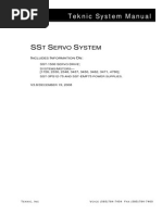 Teknic SST System Manual Rev3.8 SST-1500