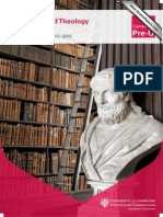 Cambridge Pre-U Philosophy Theology Syllabus Outline
