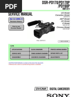 Sony DSR-PD170, DSR-PD190 MiniDV Camera