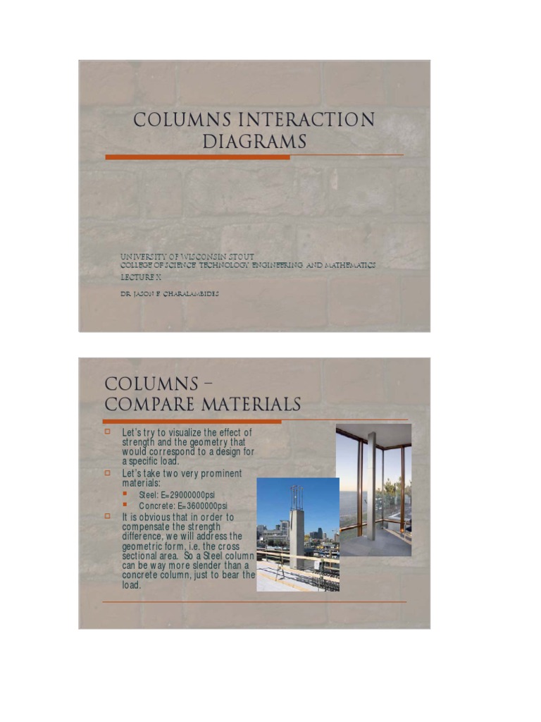 Interaction Diagram | PDF | Column | Strength Of Materials