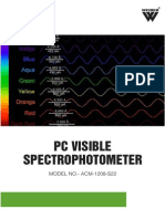 PC Visible Spectrophotometer