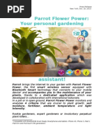 Download Press Release Parrot Flower Power US by Parrot_official SN175284971 doc pdf