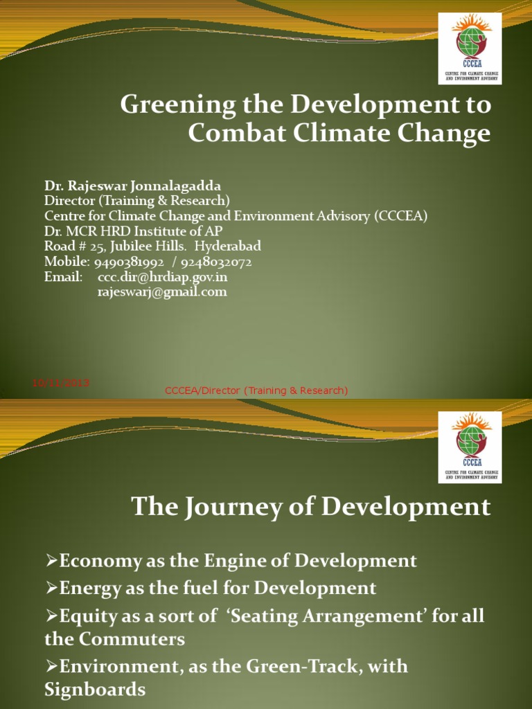 Greening Development to Combat Climate Change | PDF | Social Science ...