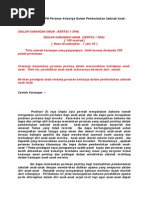 Berikan pendapat anda tentang peranan keluarga dalam ...