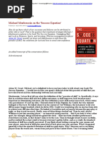 Success Equation PDF