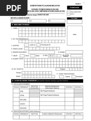 Borang Kgsk Pdf