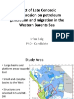 Effect of Late Cenozoic Uplift on Petroleum Generation in the Western Barents Sea