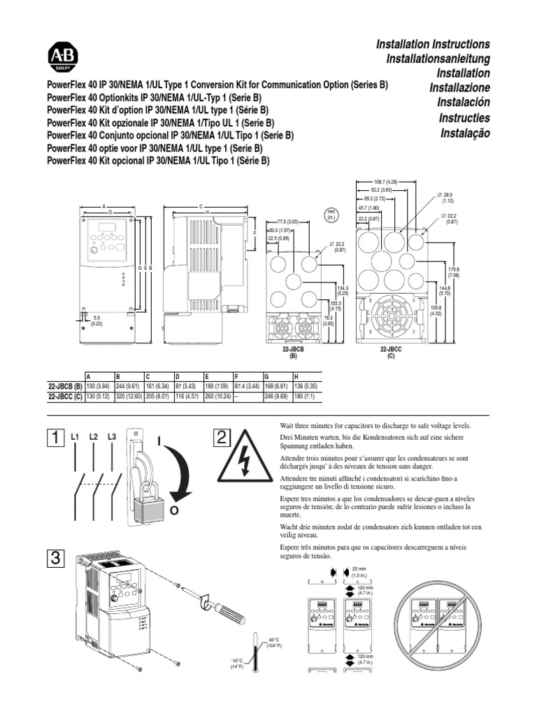 Installation Instructions Installationsanleitung Installation ...