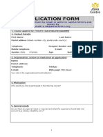 ASHA UK Application Form