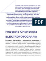 ELEKTROFOTOGRAFIA Metoda GDV A Fotografia Kirlianowska Biopola