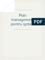 Plan Management Pentru Spitale