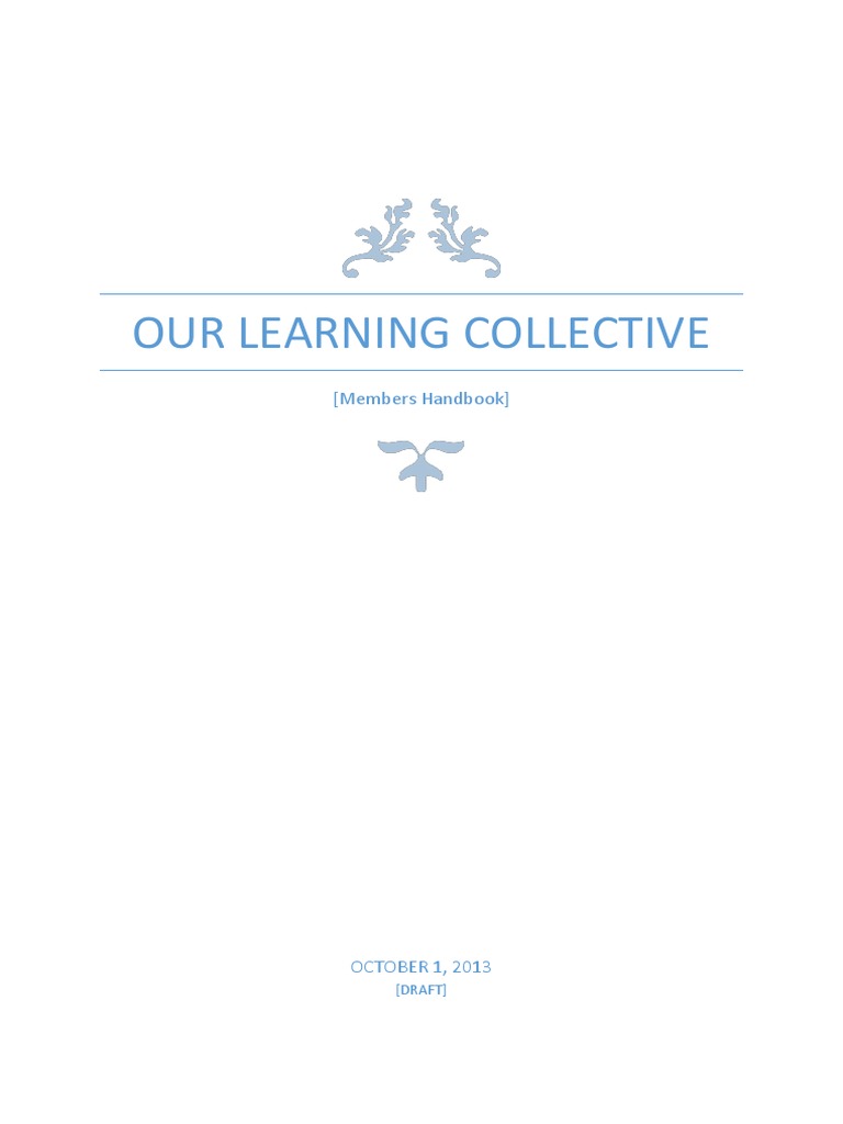 Our Learning Collective Guidelines | PDF | Community | Conflict Resolution