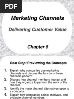 Marketing Channel -Delivery Customer Value