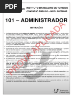 Prova Funiversa Administrador 2011