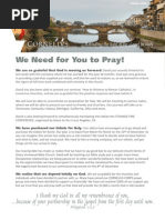 We Need For You To Pray!