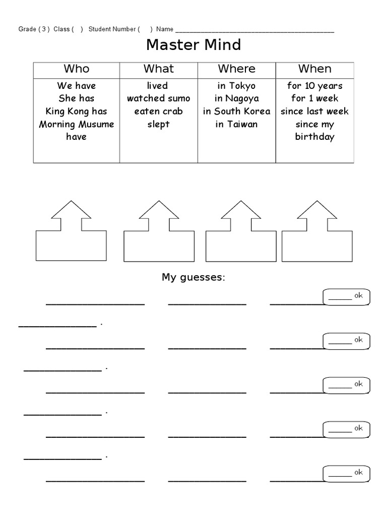 Grade 3 Student Worksheet | PDF
