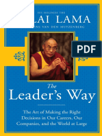 The Leader's Way by His Holiness The Dalai Lama and Laurens Van Den Muyzenberg - Excerpt
