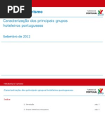 Principais Grupos Hoteleiros Portugueses (Set 2012)