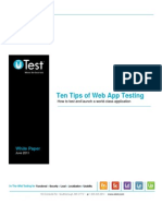 10 Tips Web App Testing