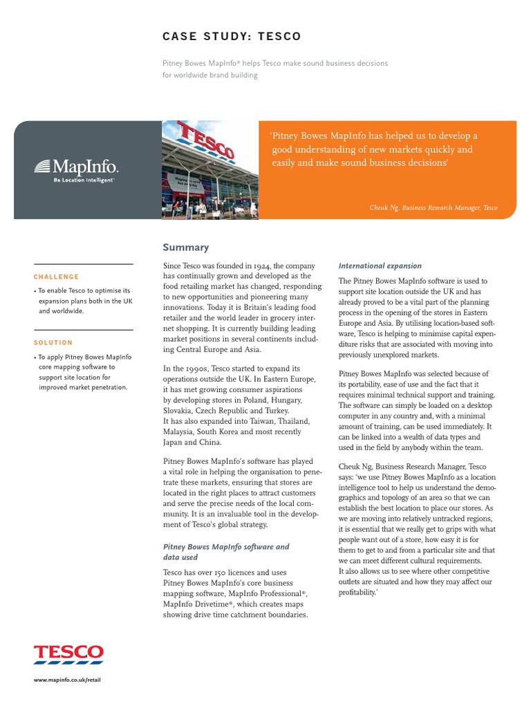 tesco company case study