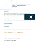 Setting A Word Document Password