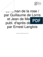 Roman de La Rose, Tome v, Le; Guillaume de LORRIS & Jean de MEUN, (Ed) Ernest LANGLOIS