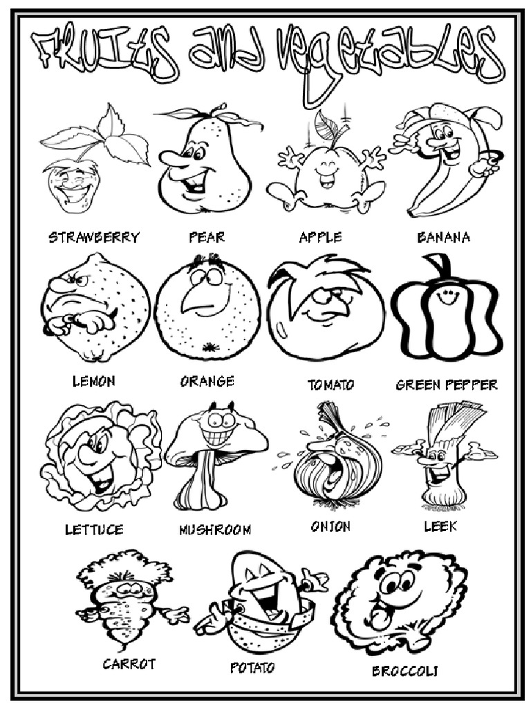 fruits worksheet