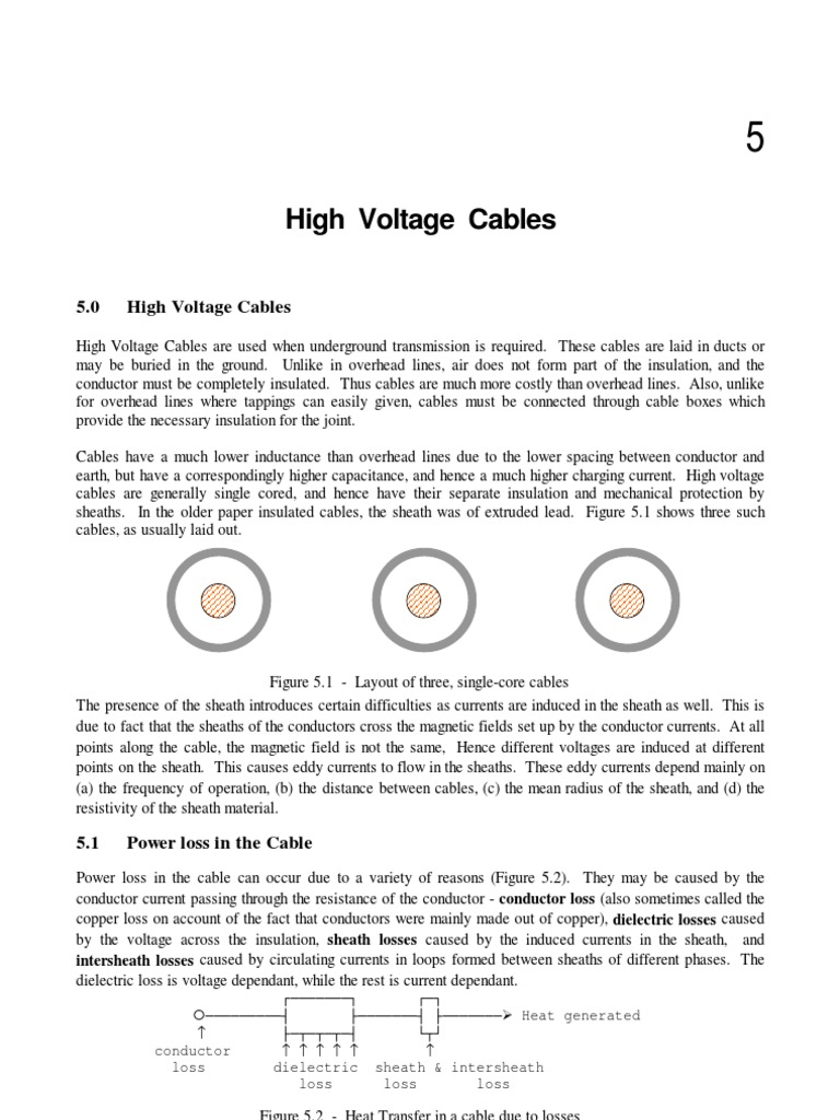 05 High Voltage Cables PDF Insulator (Electricity) Coaxial Cable