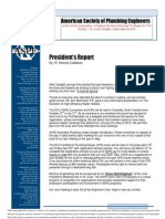 President's Report: American Society of Plumbing Engineers