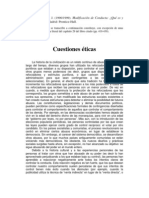 Cuestiones Éticas de La Modificación de Conducta