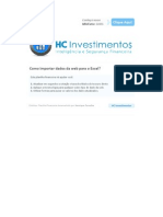 HC Investimentos - Como Importar Dados Da Web para o Excel