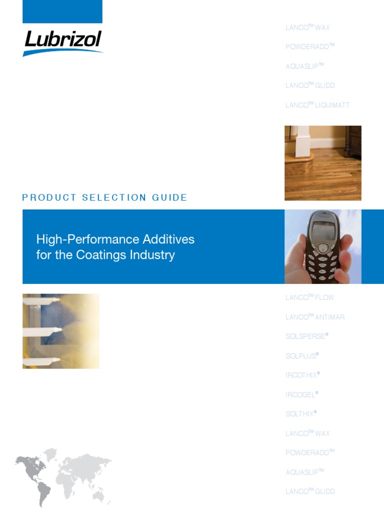 ADD-002 Lubrizol Additives Brochure | PDF | Wax | Paint