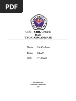 Download CIRI UNSUR DAN TEORI ORGANISASIpdf by Siti Cholisoh SN175442473 doc pdf