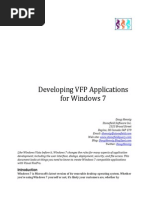 Developig VFP Applications For Windows 7